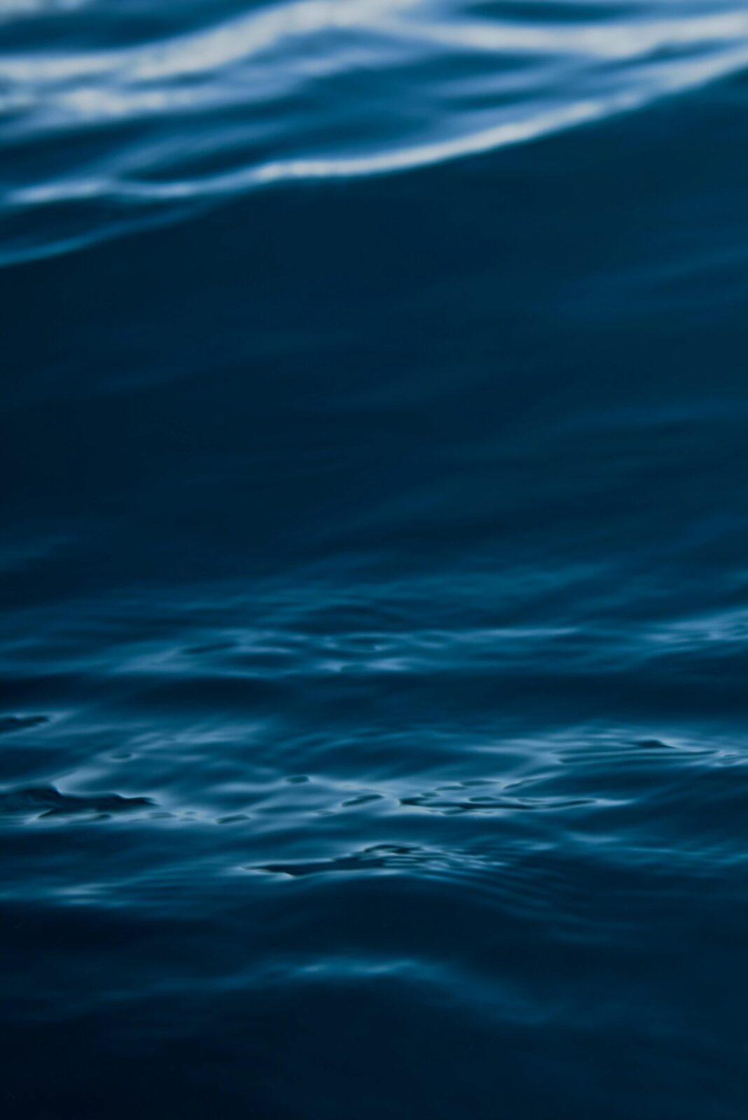 Deep blue water surface texture