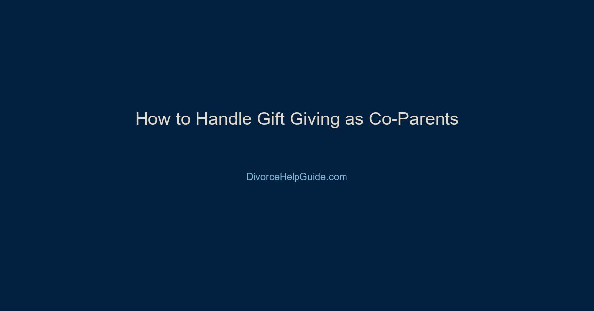 gift giving co-parents
